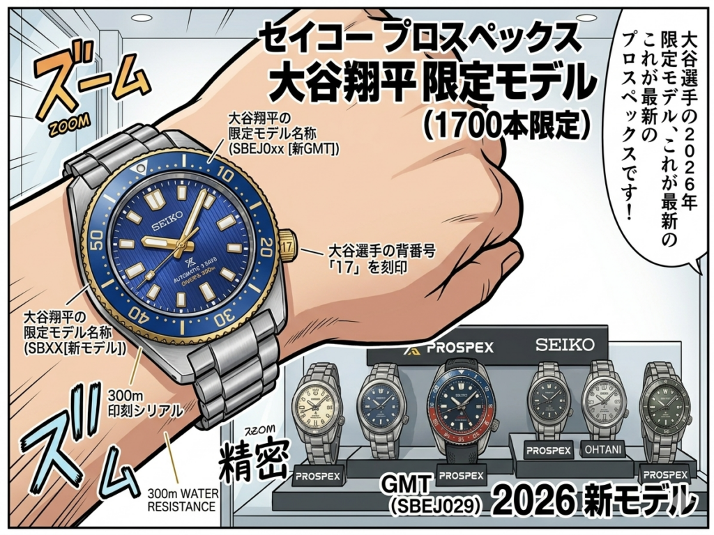 大谷翔平選手★最新の2026年モデルから、過去に贈呈された超高級モデルまで、主な種類と価格を整理