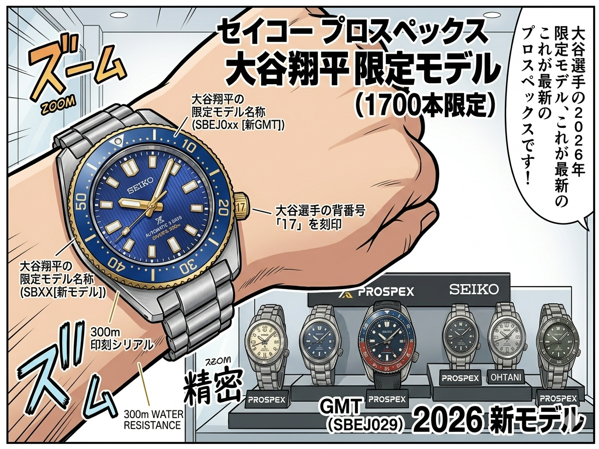 大谷翔平選手★最新の2026年モデルから、過去に贈呈された超高級モデルまで、主な種類と価格を整理